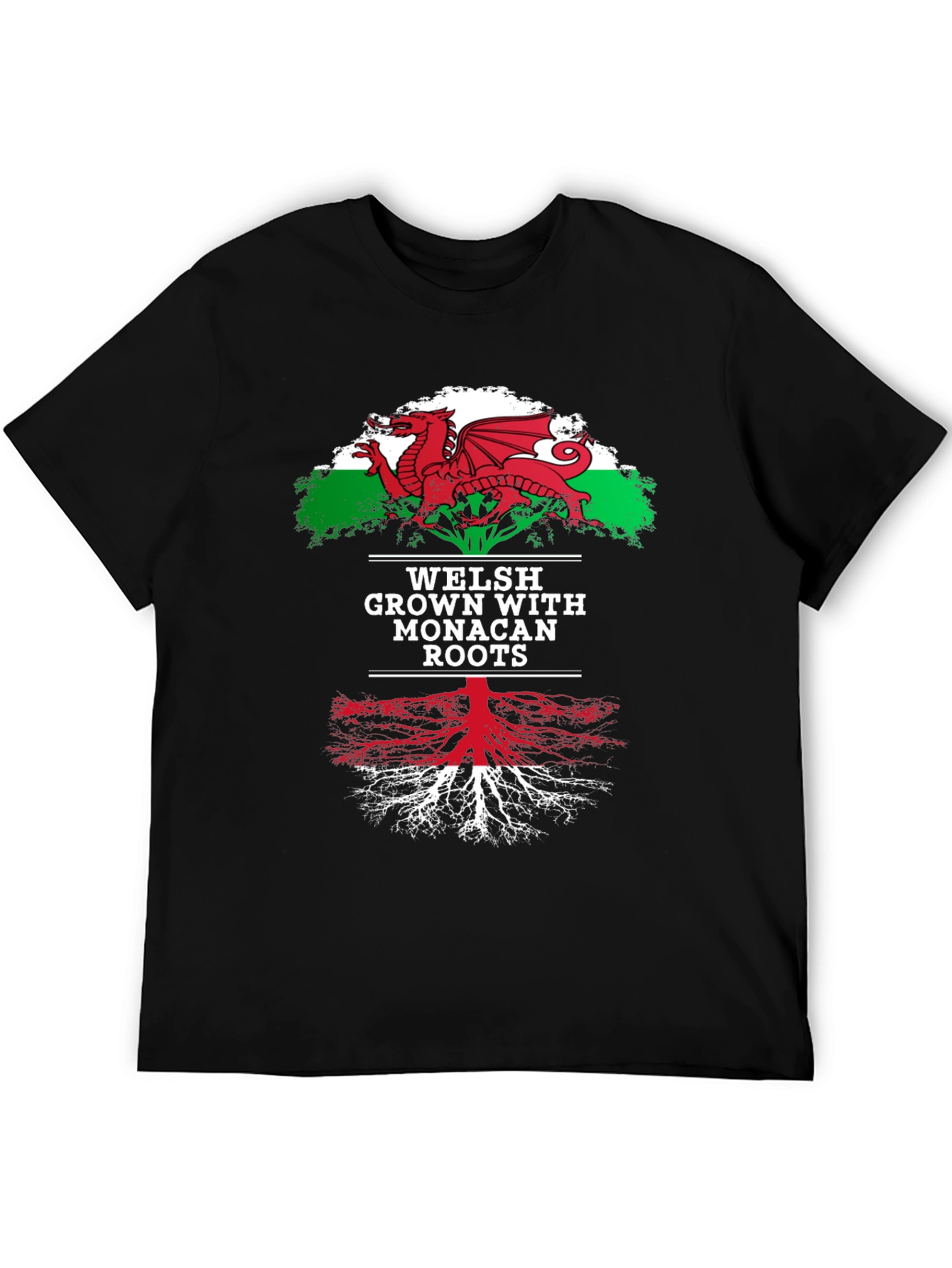 Welsh Grown with Monacan Roots Graphic Tee
