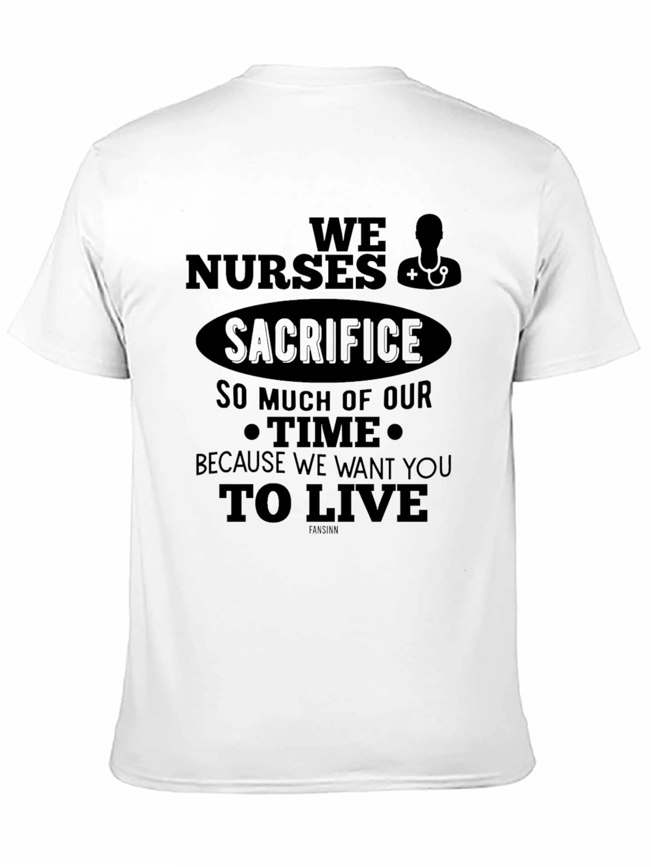 Nurse Sacrifice Graphic Tee - Medical Hero T-Shirt