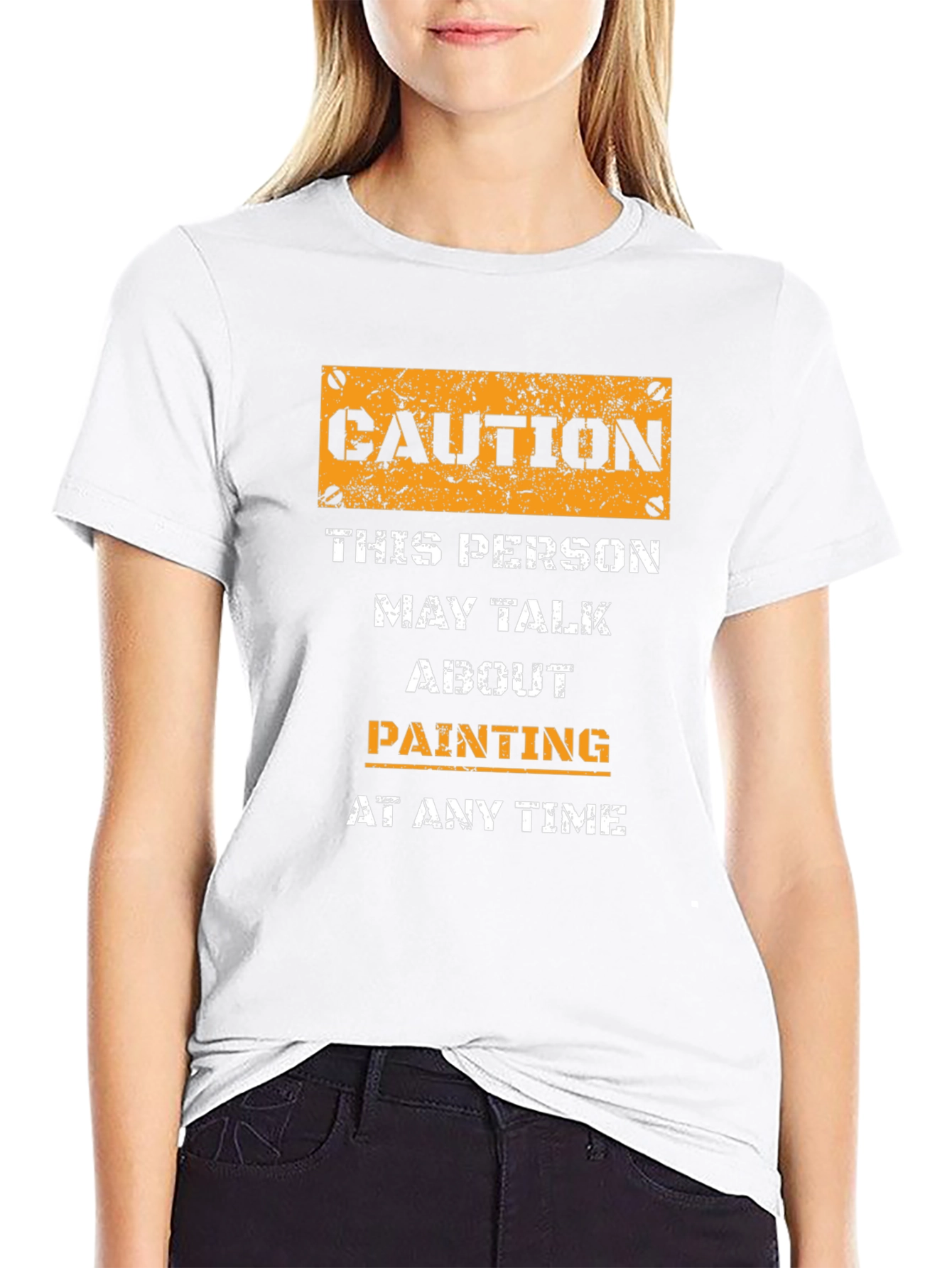 Caution Painting T-Shirt - Funny Hobby Tee