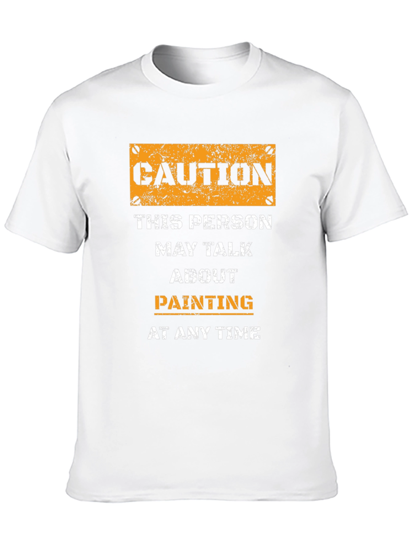 Caution Painting T-Shirt - Funny Hobby Tee