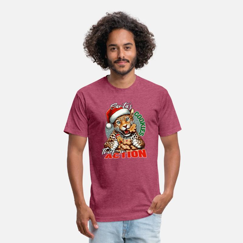 Santa’s Cookie Thief in Action! Leopard T-Shirt