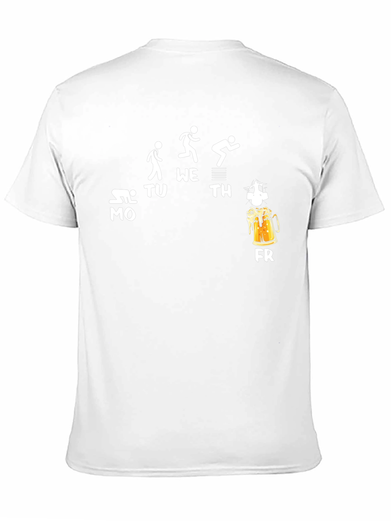 Funny Weekday Beer Run Black T-Shirt