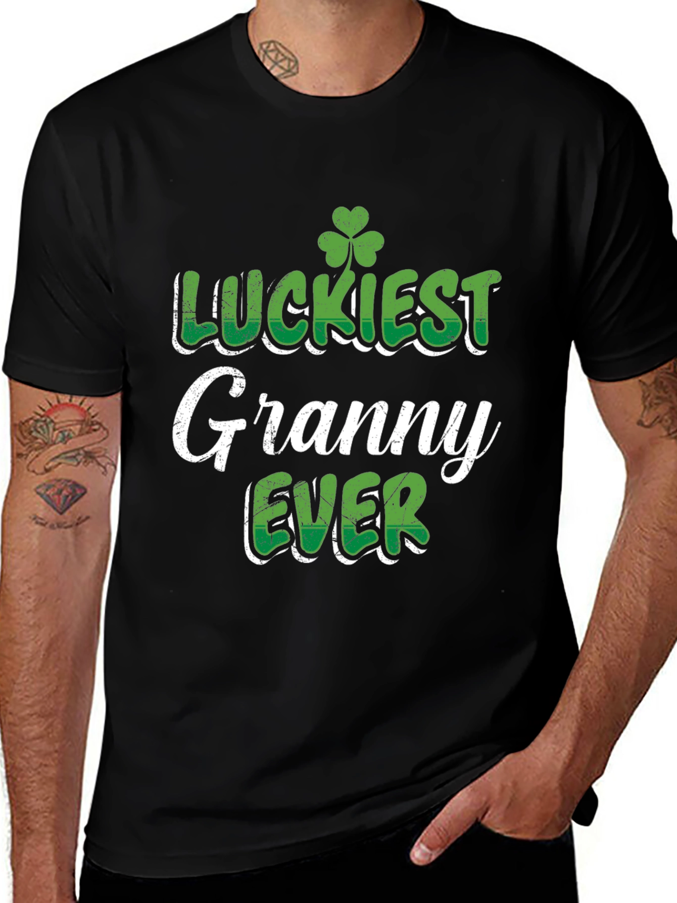 Luckiest Granny Ever St. Patricks Day Graphic Tee