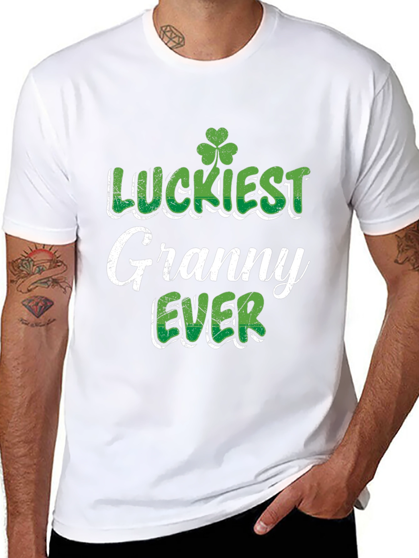 Luckiest Granny Ever St. Patricks Day Graphic Tee