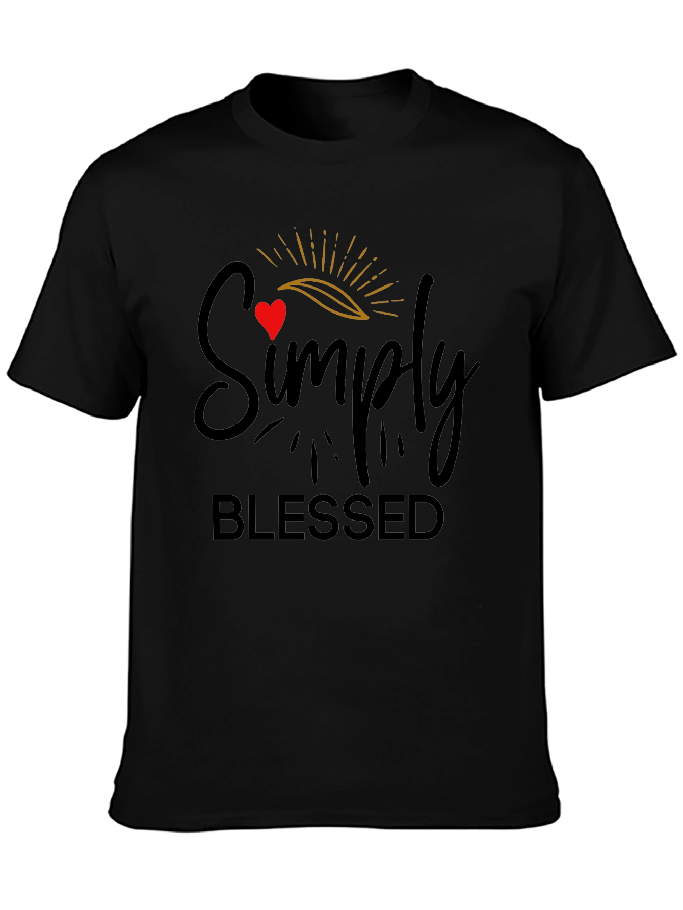 Simply Blessed Black T-Shirt