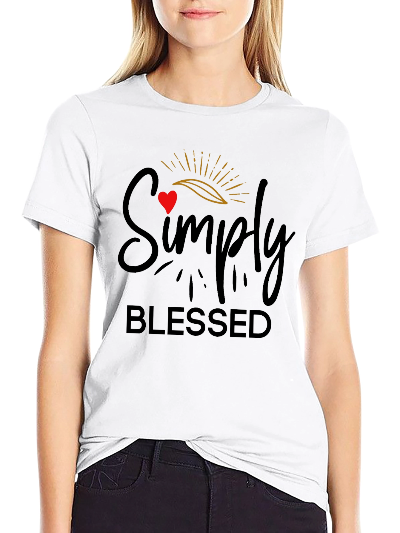 Simply Blessed Black T-Shirt