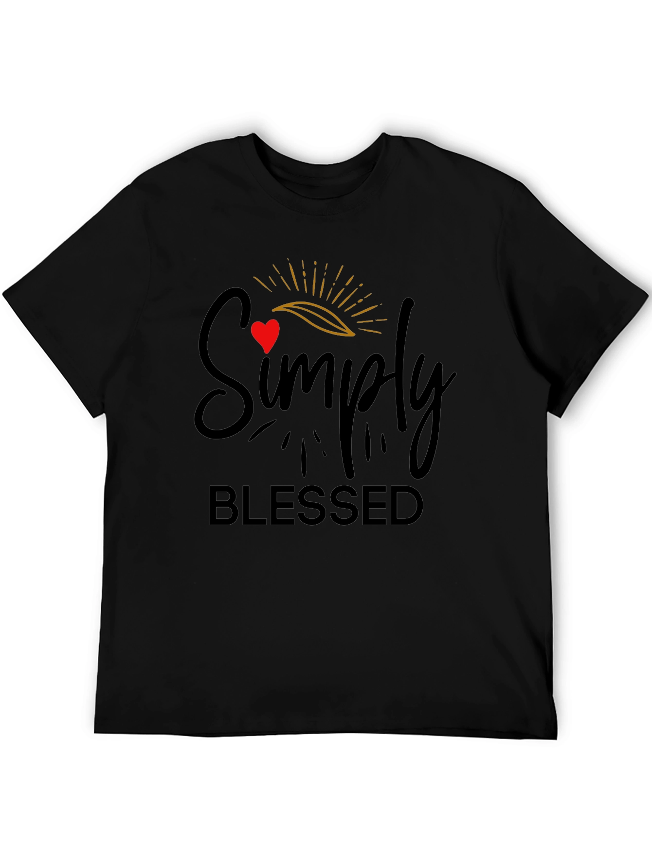 Simply Blessed Black T-Shirt