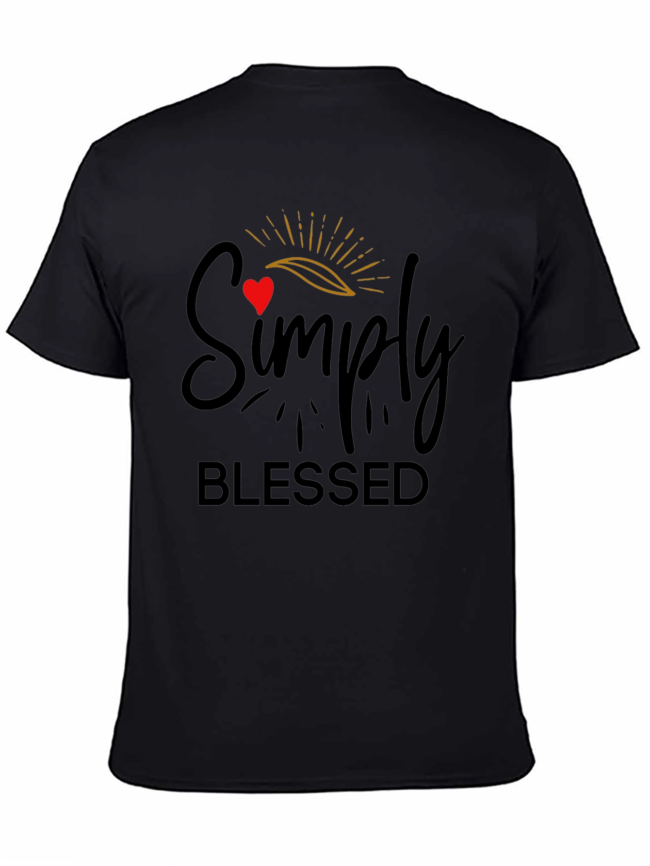Simply Blessed Black T-Shirt