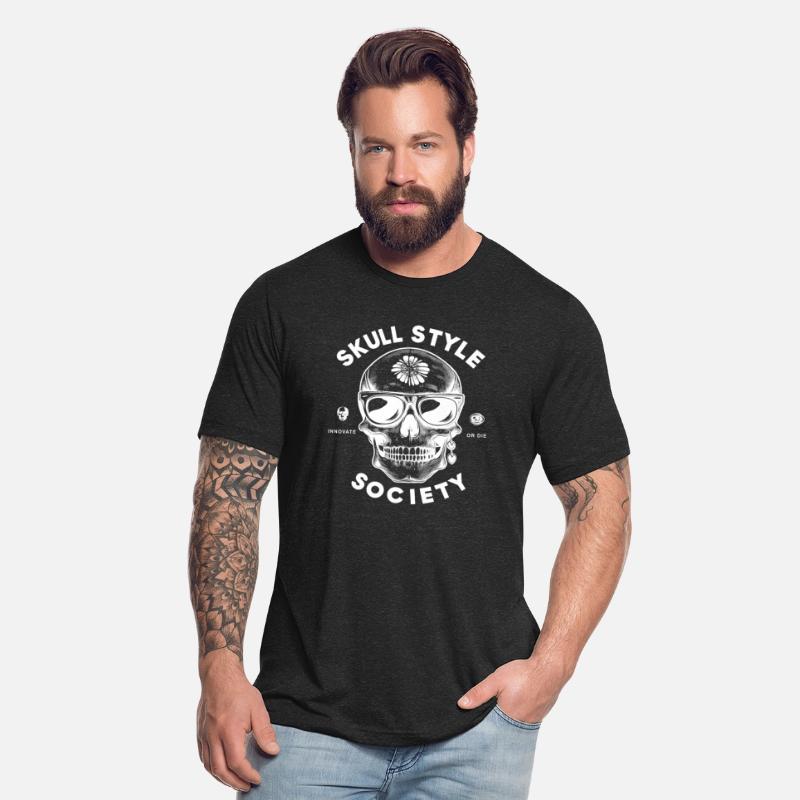skull style society clean white