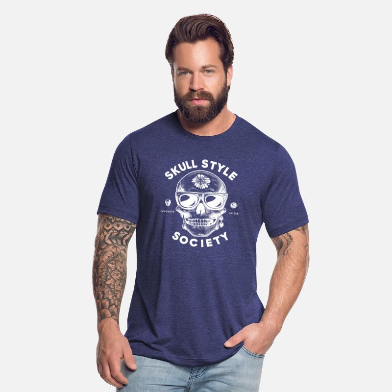 skull style society clean white