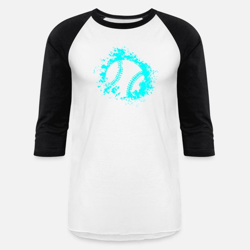 Softball Distressed Ball Teal Black