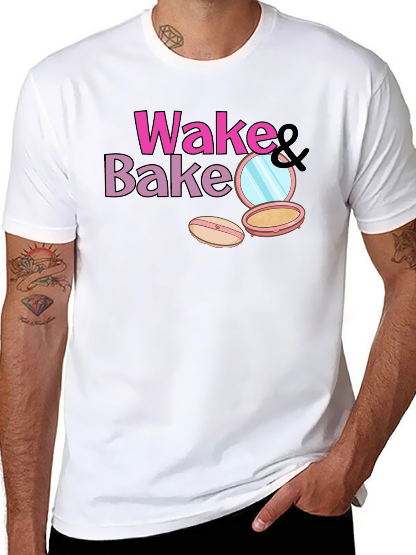 Wake & Bake Makeup T-Shirt - Stylish & Fun