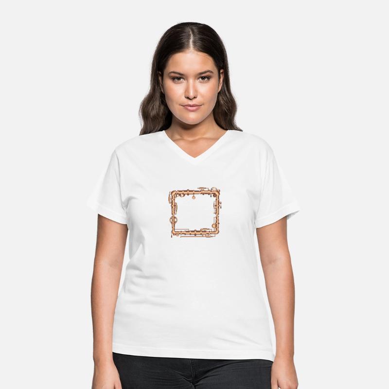 Steampunk frame in steam engine look
