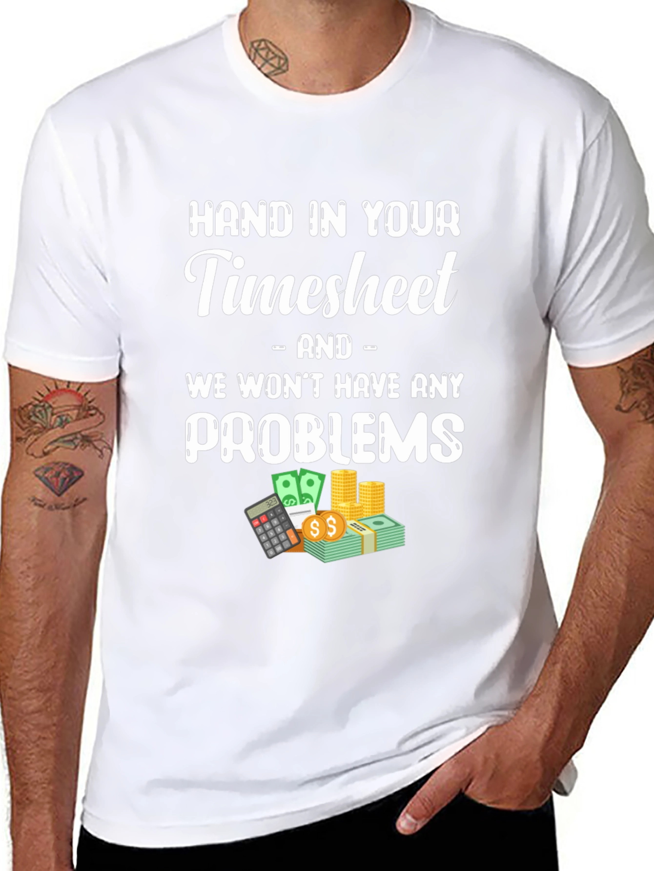 Hand in Your Timesheet Graphic Tee