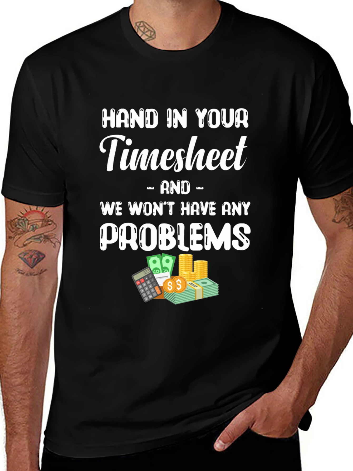 Hand in Your Timesheet Graphic Tee