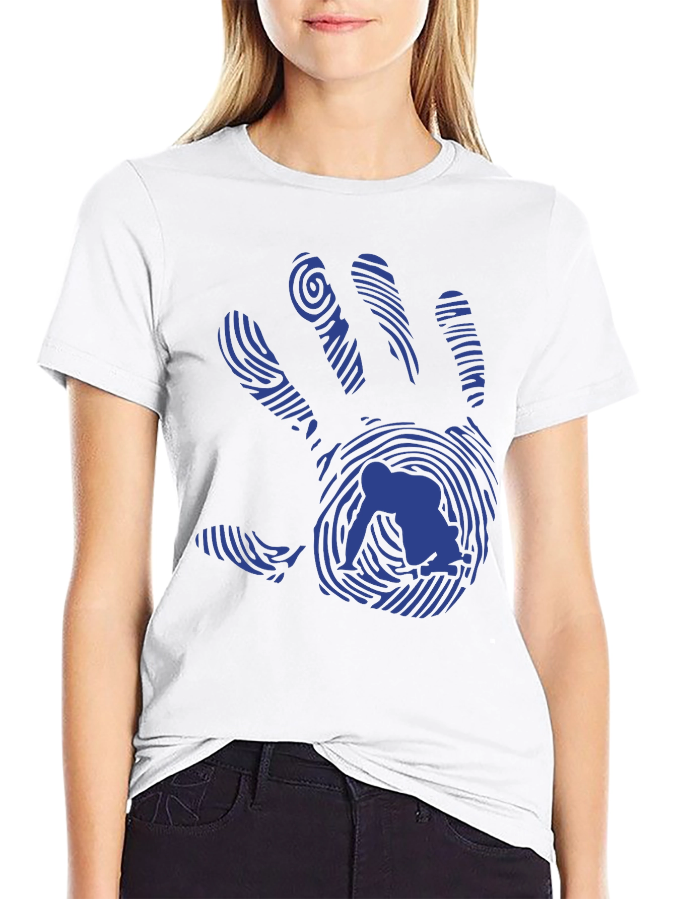 Fingerprint Handprint Graphic T-Shirt