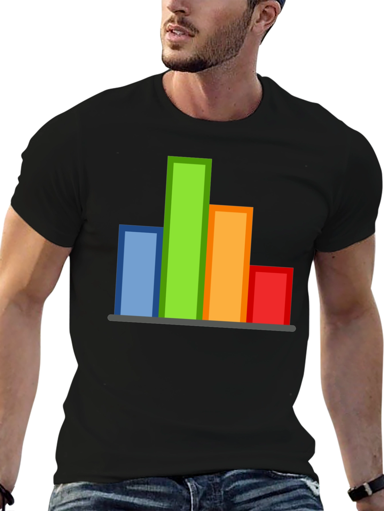 Data Bar Graph T-Shirt - Geeky Graphic Tee