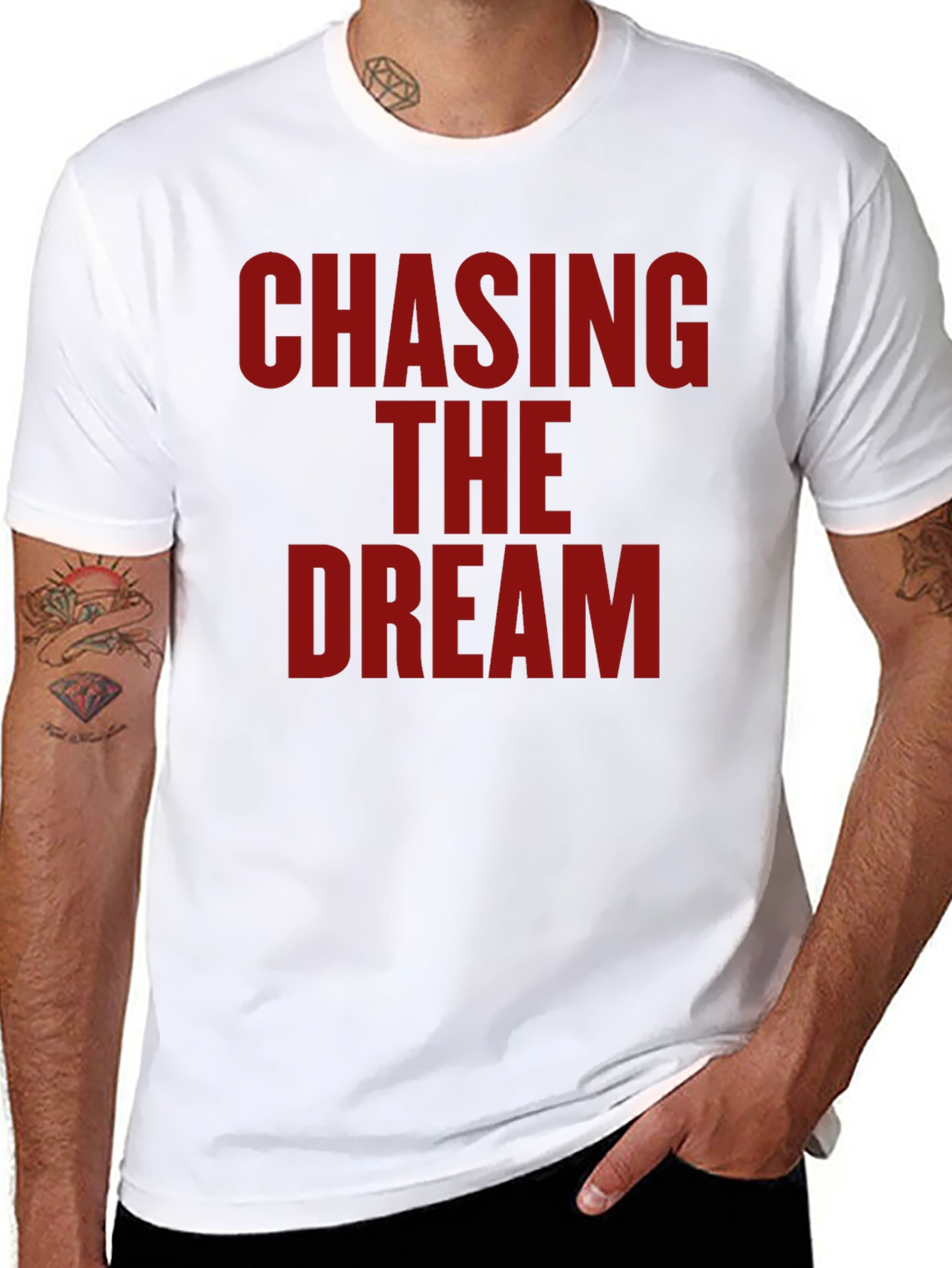 Chasing the Dream Graphic T-Shirt - Bold Statement Tee