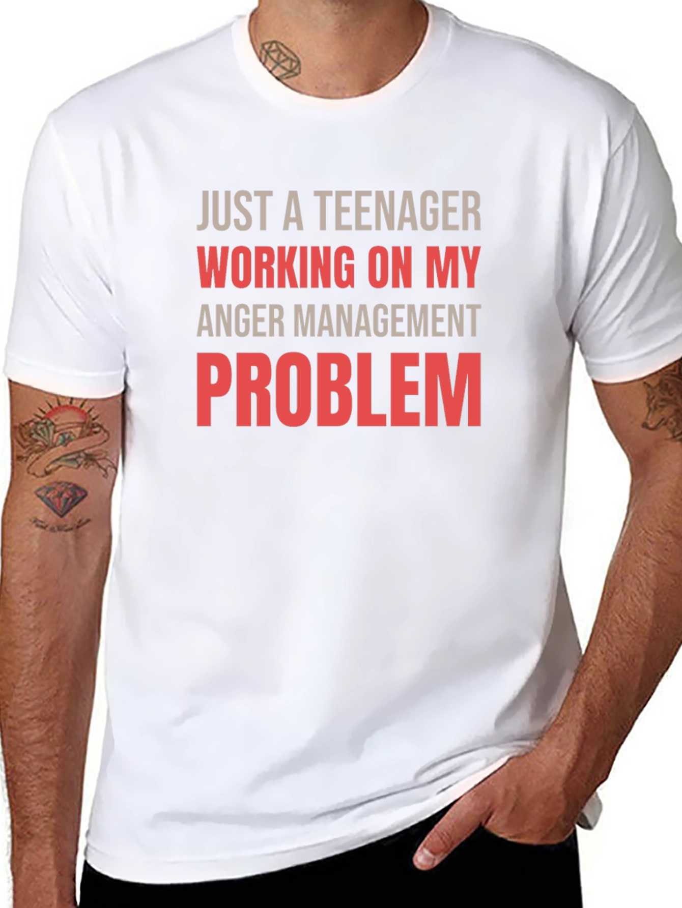 Teenager Anger Management Graphic T-Shirt
