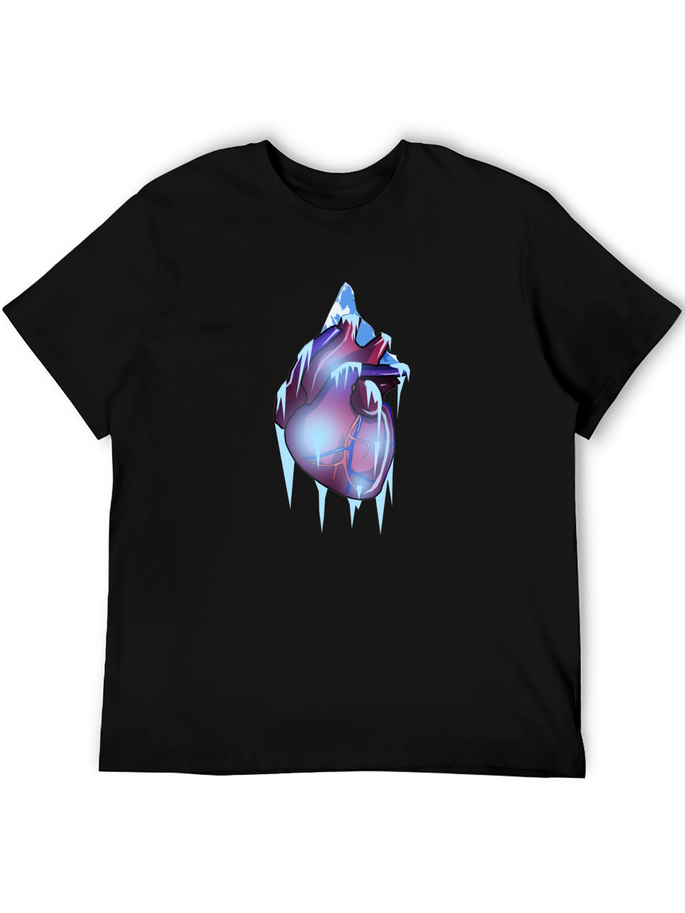 Icy Heart Graphic Tee - Frozen Anatomy T-Shirt