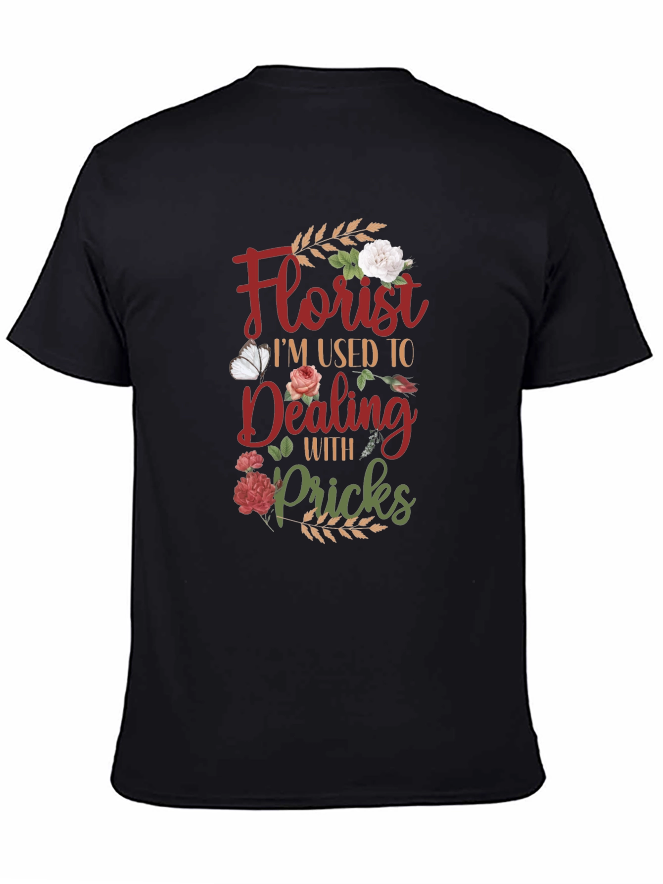 Florist Dealing with Pricks Graphic T-Shirt