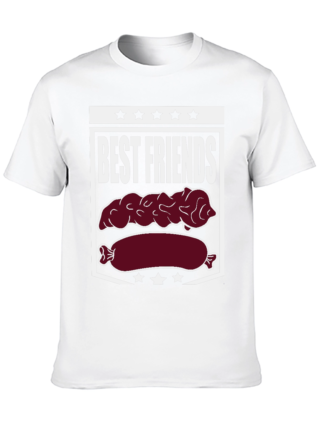Best Friends Sausage & Poop T-Shirt Funny Foodie Tee