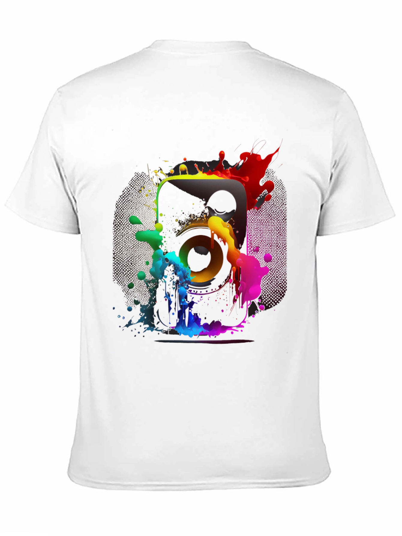 Colorful Speaker Graphic T-Shirt