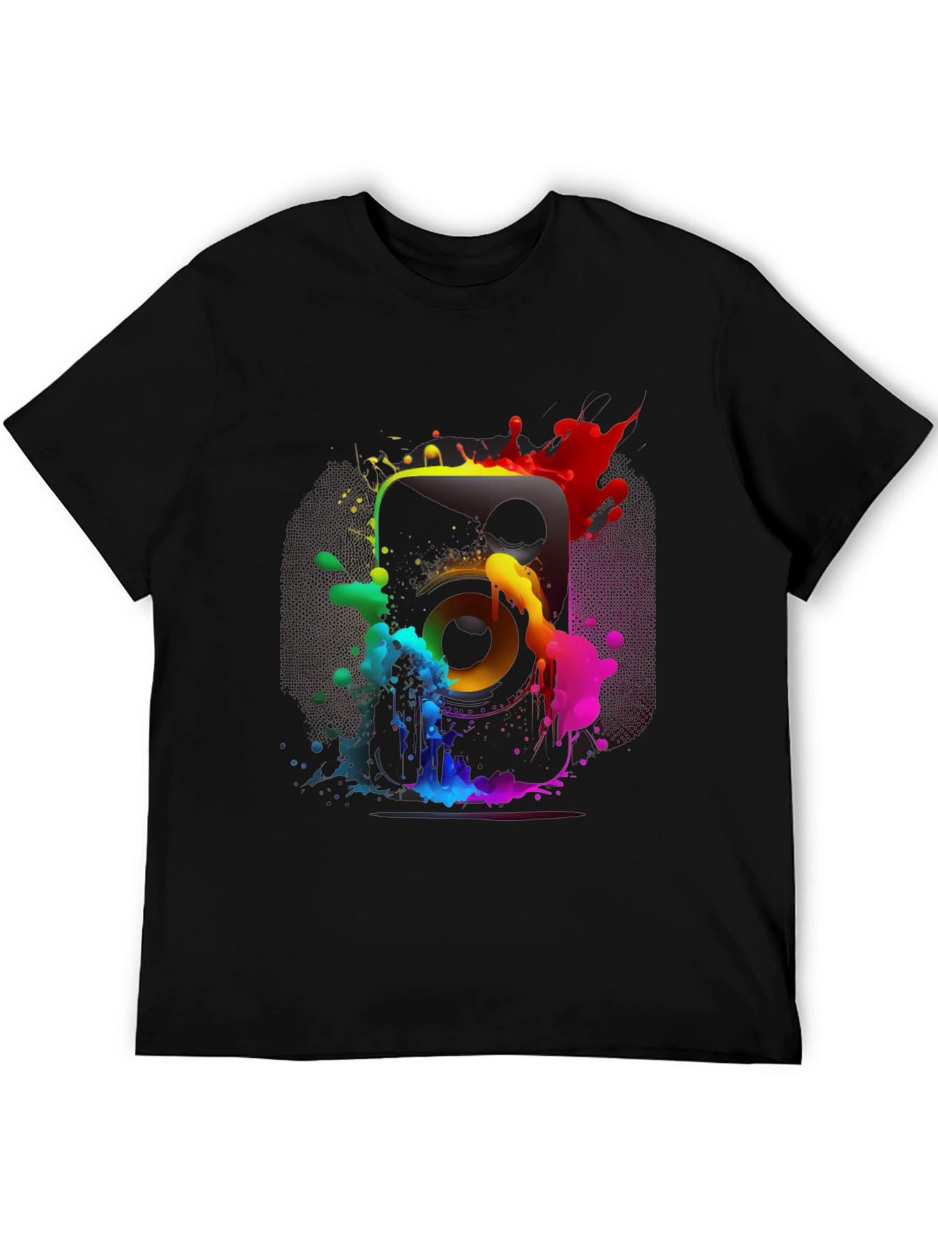Colorful Speaker Graphic T-Shirt