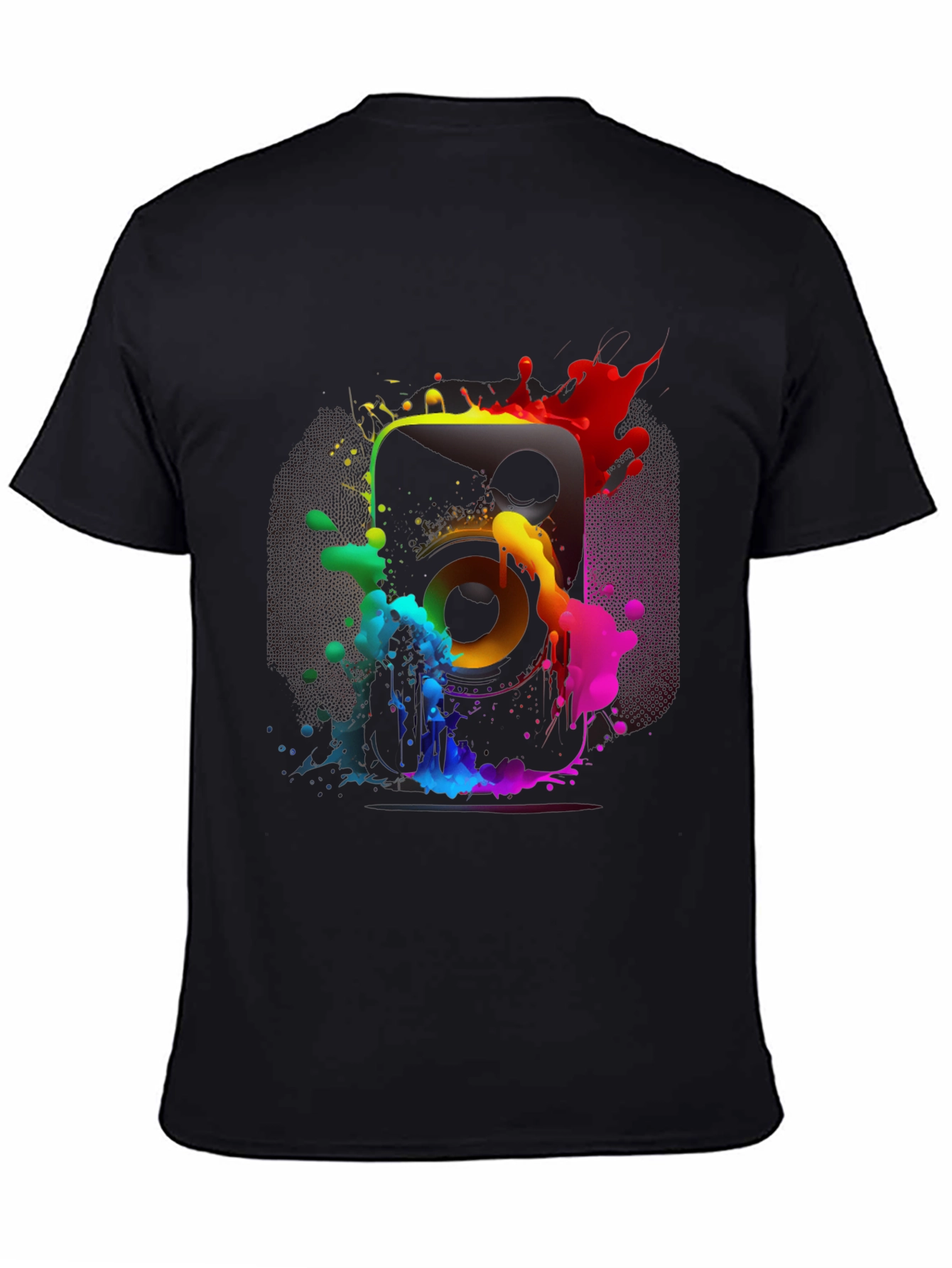 Colorful Speaker Graphic T-Shirt