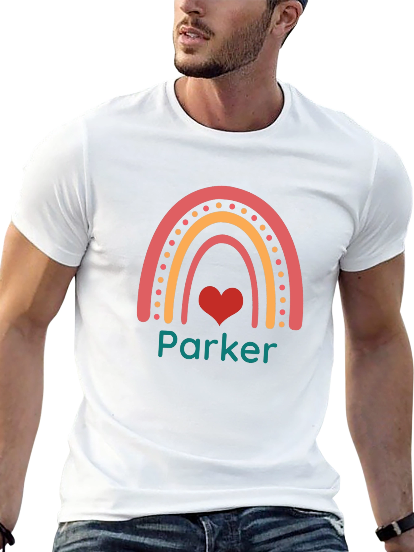 Personalized Rainbow Parker T-Shirt