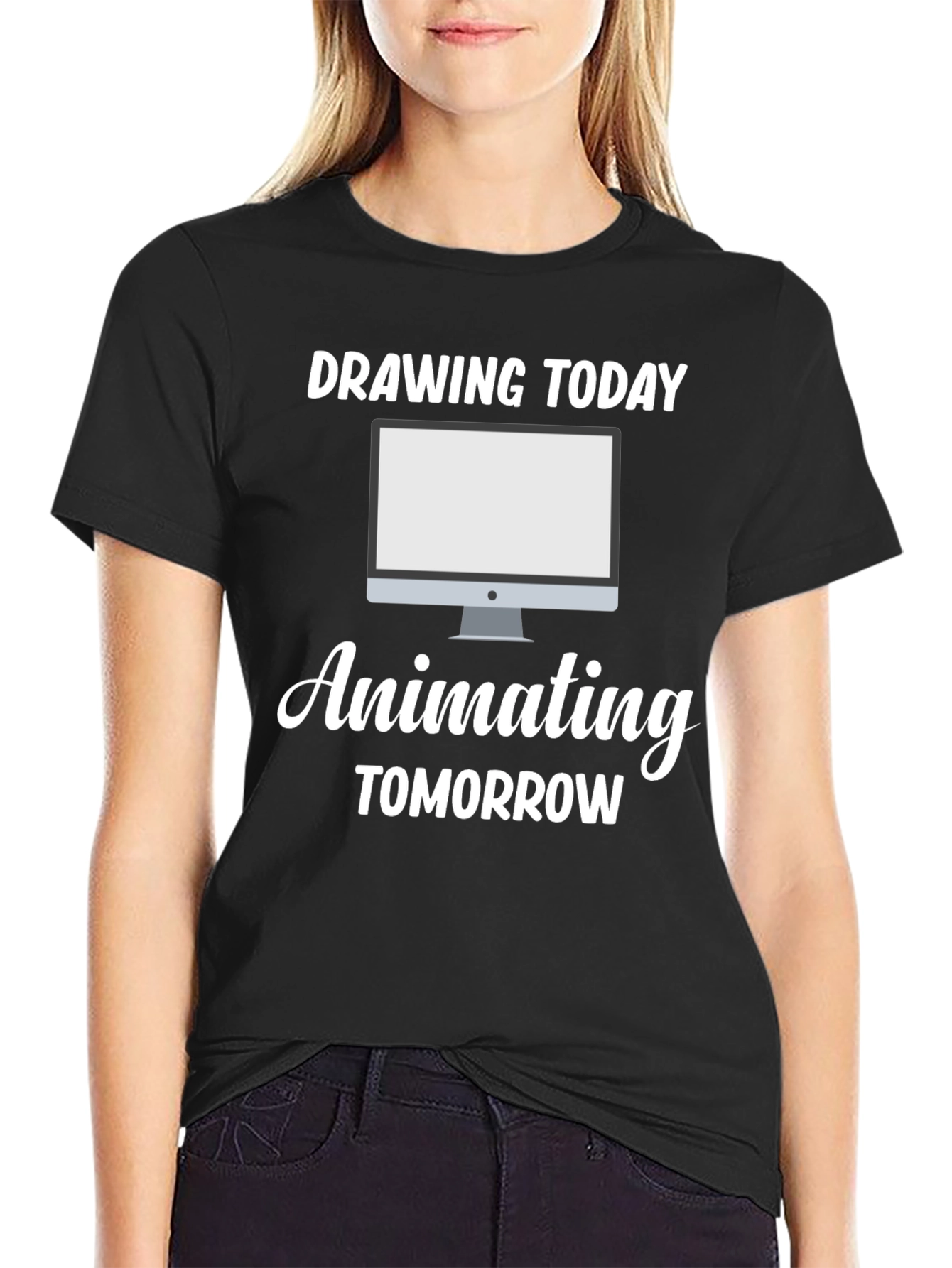 Drawing Today Animating Tomorrow Black T-Shirt