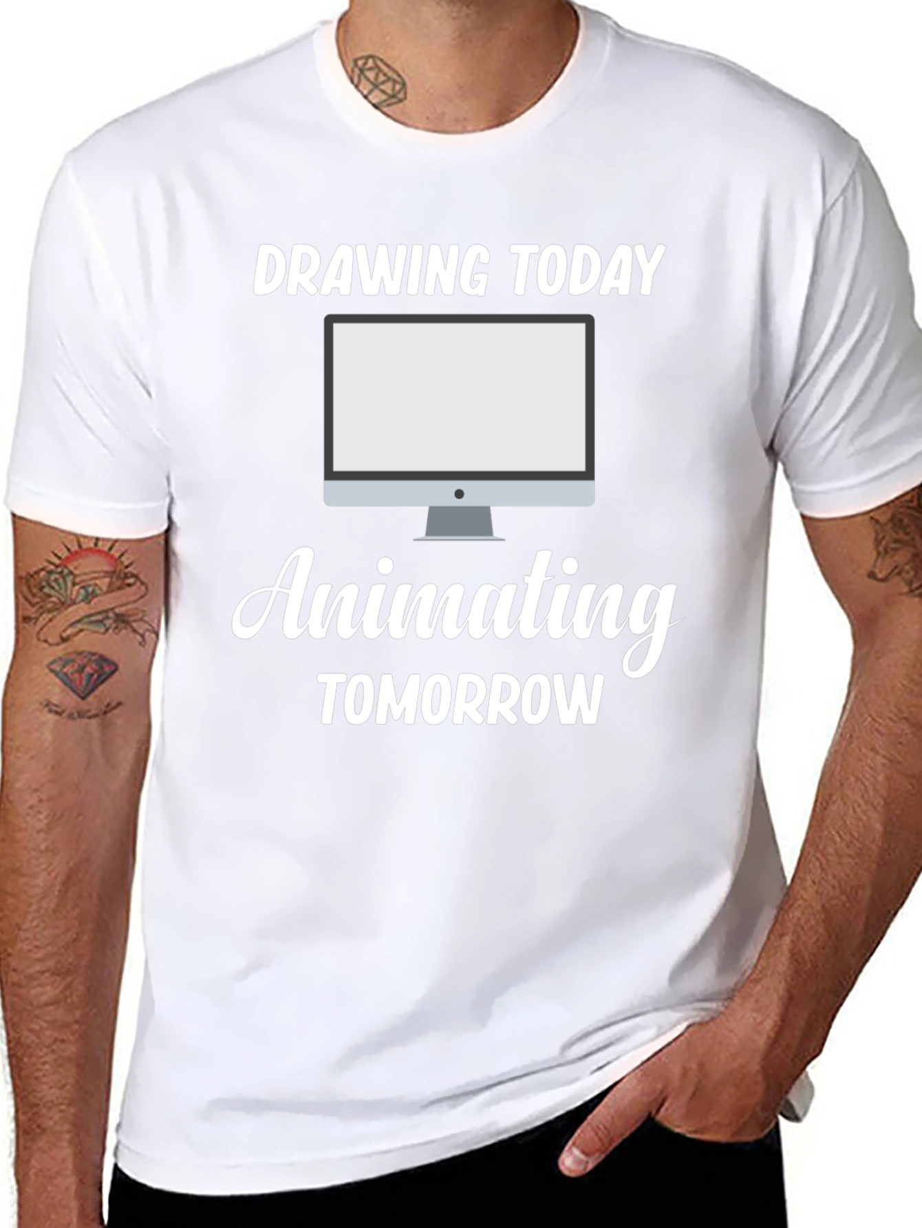Drawing Today Animating Tomorrow Black T-Shirt