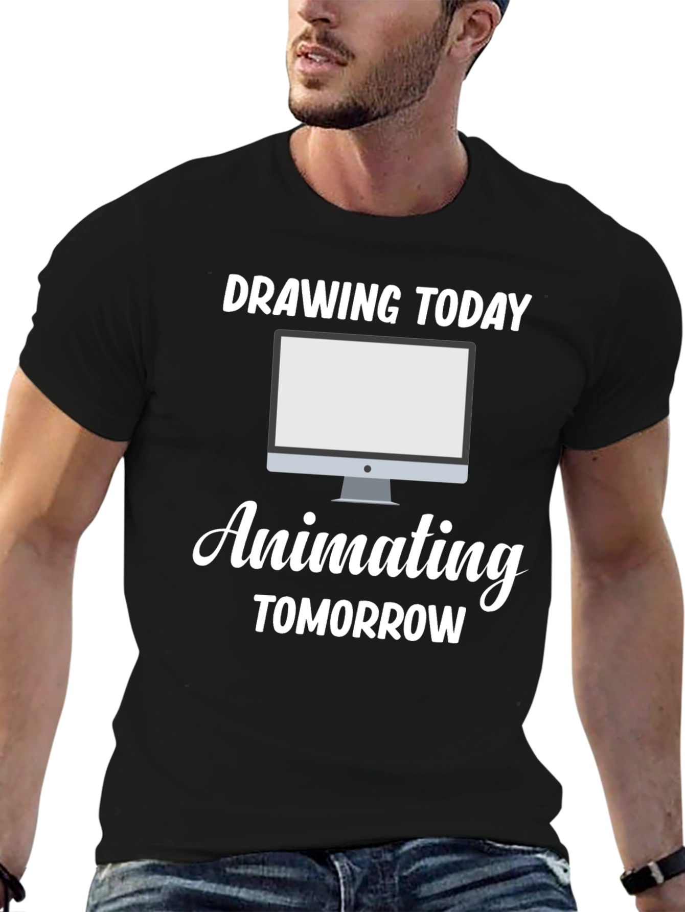 Drawing Today Animating Tomorrow Black T-Shirt