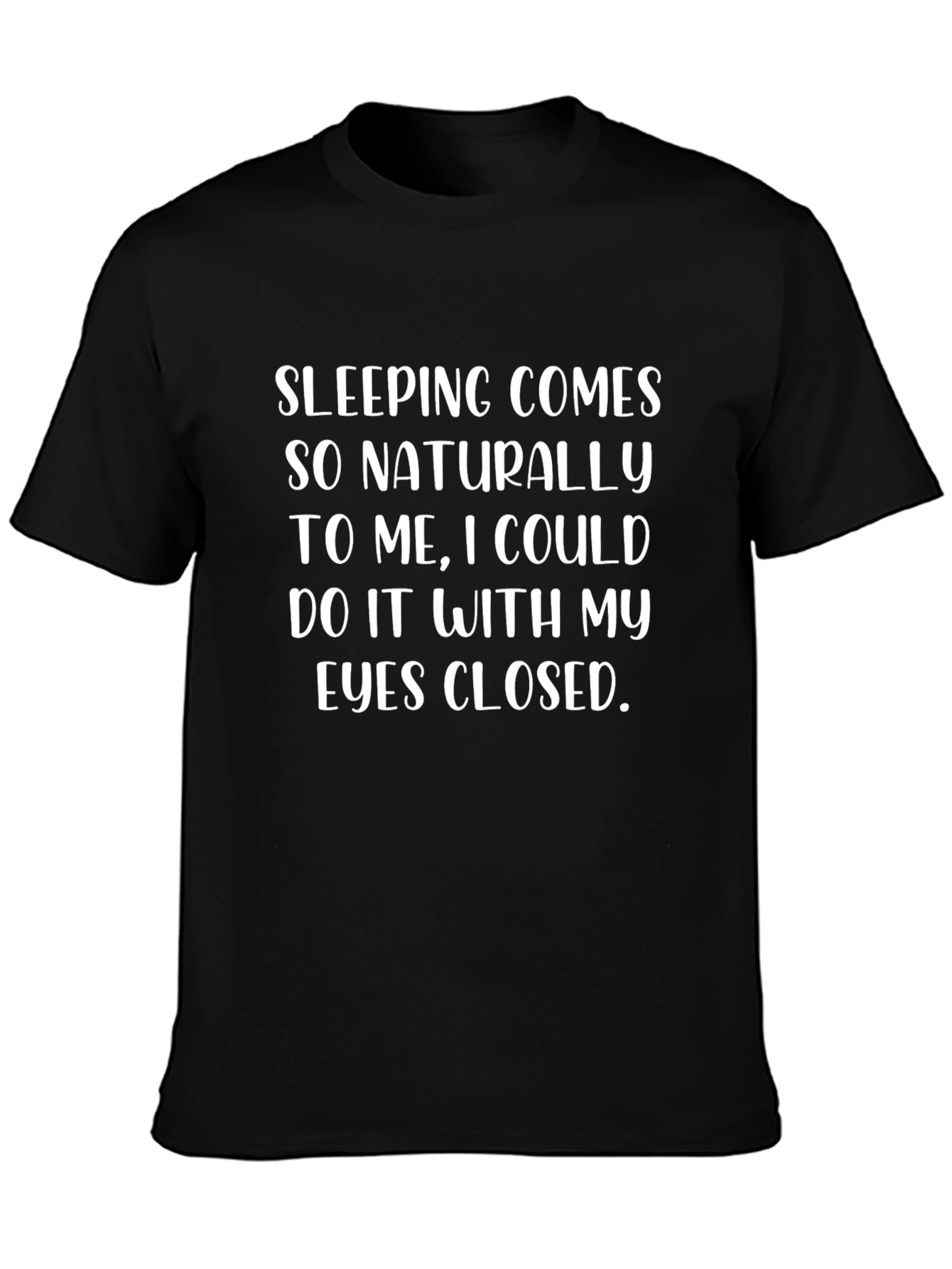 Funny Sleeping T-Shirt - Mens Black Sleep Tee