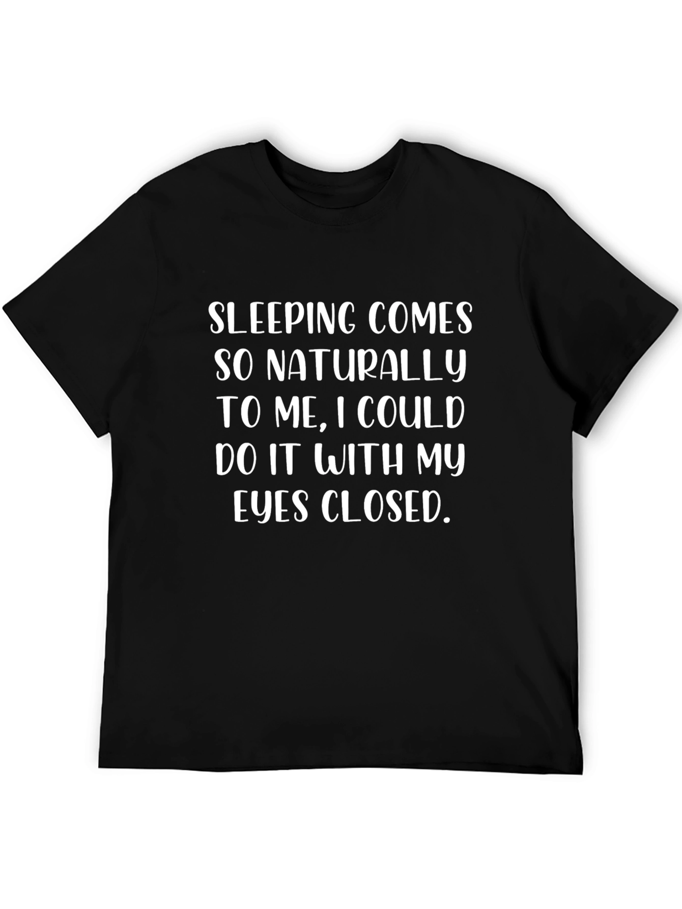 Funny Sleeping T-Shirt - Mens Black Sleep Tee