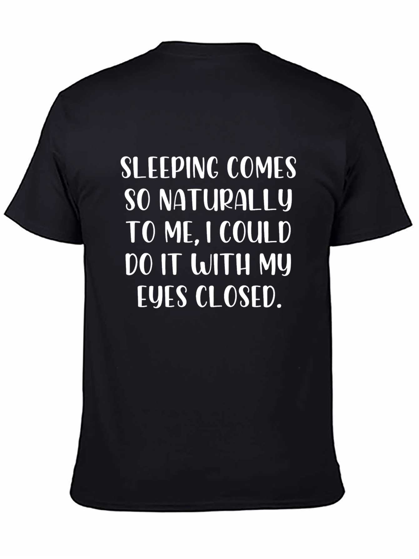 Funny Sleeping T-Shirt - Mens Black Sleep Tee