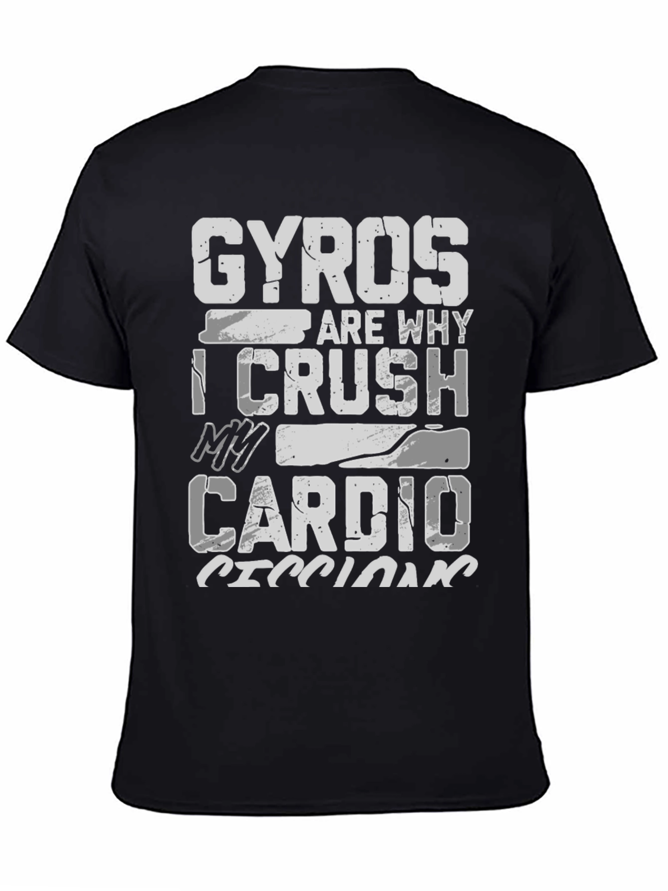 Gyros Cardio T-Shirt Funny Gym Workout Tee