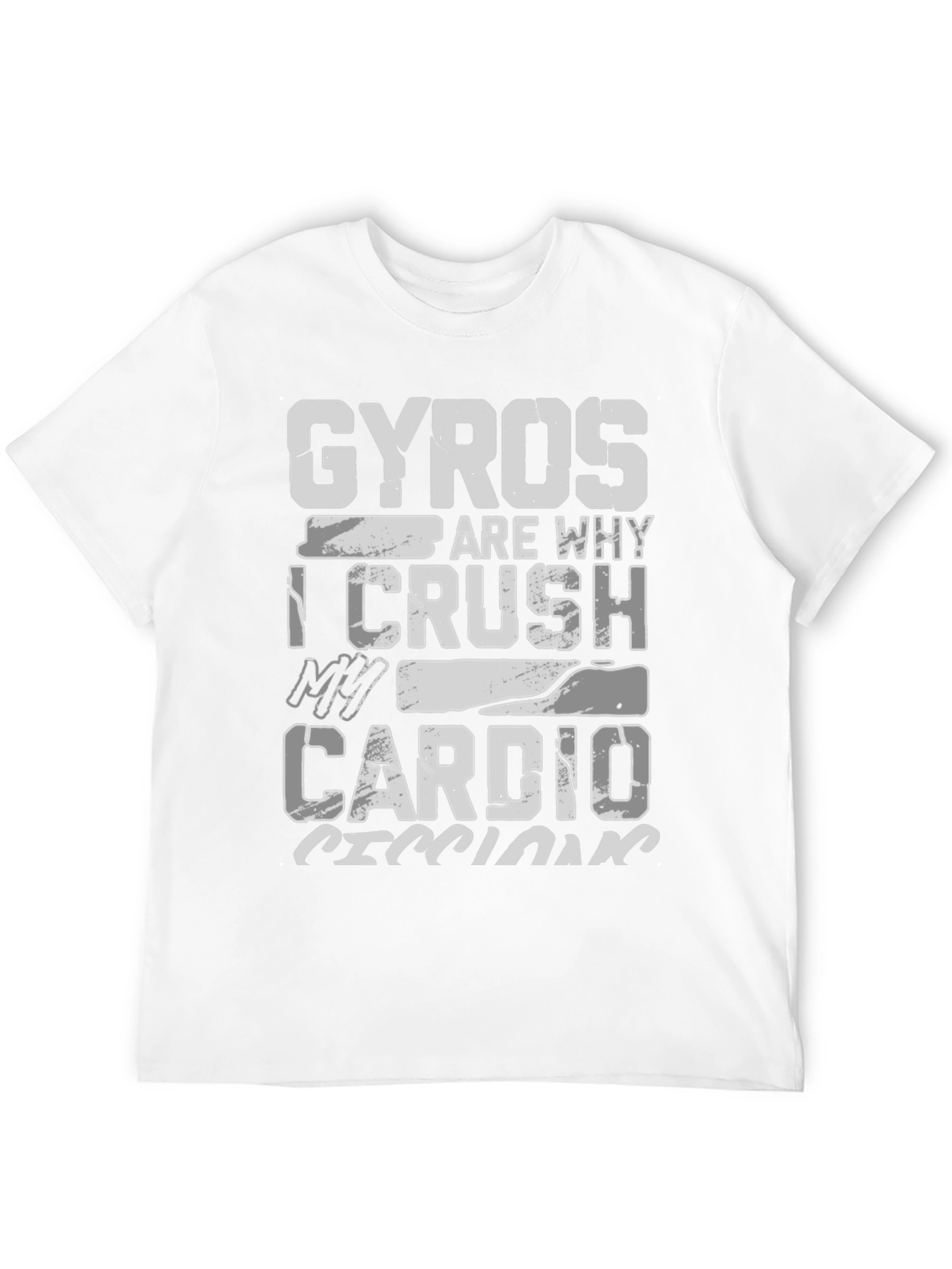 Gyros Cardio T-Shirt Funny Gym Workout Tee