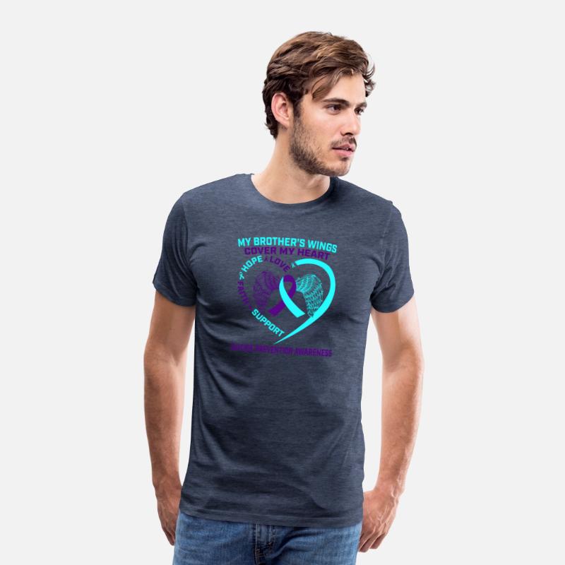 Teal Purple Suicide Prevention Awareness Brother H