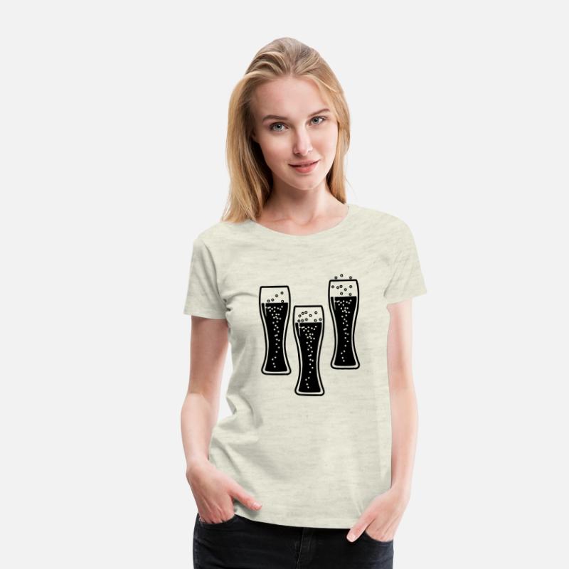 Three bubble drink lemonade or beer glasses