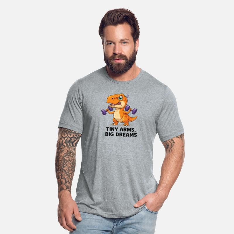 Tiny Arms, Big Dreams – Dino Gym Tee