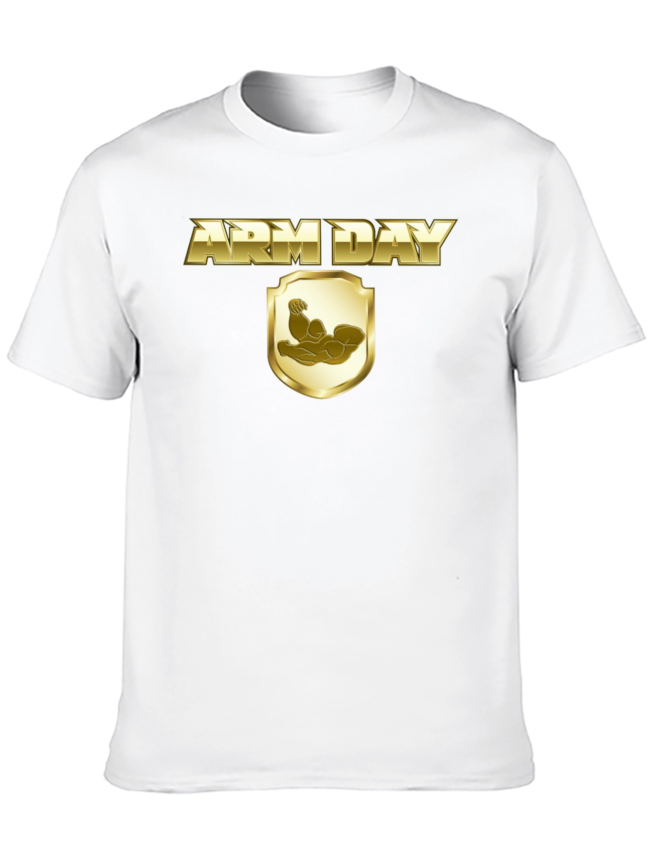 Arm Day T-Shirt - Gold Design