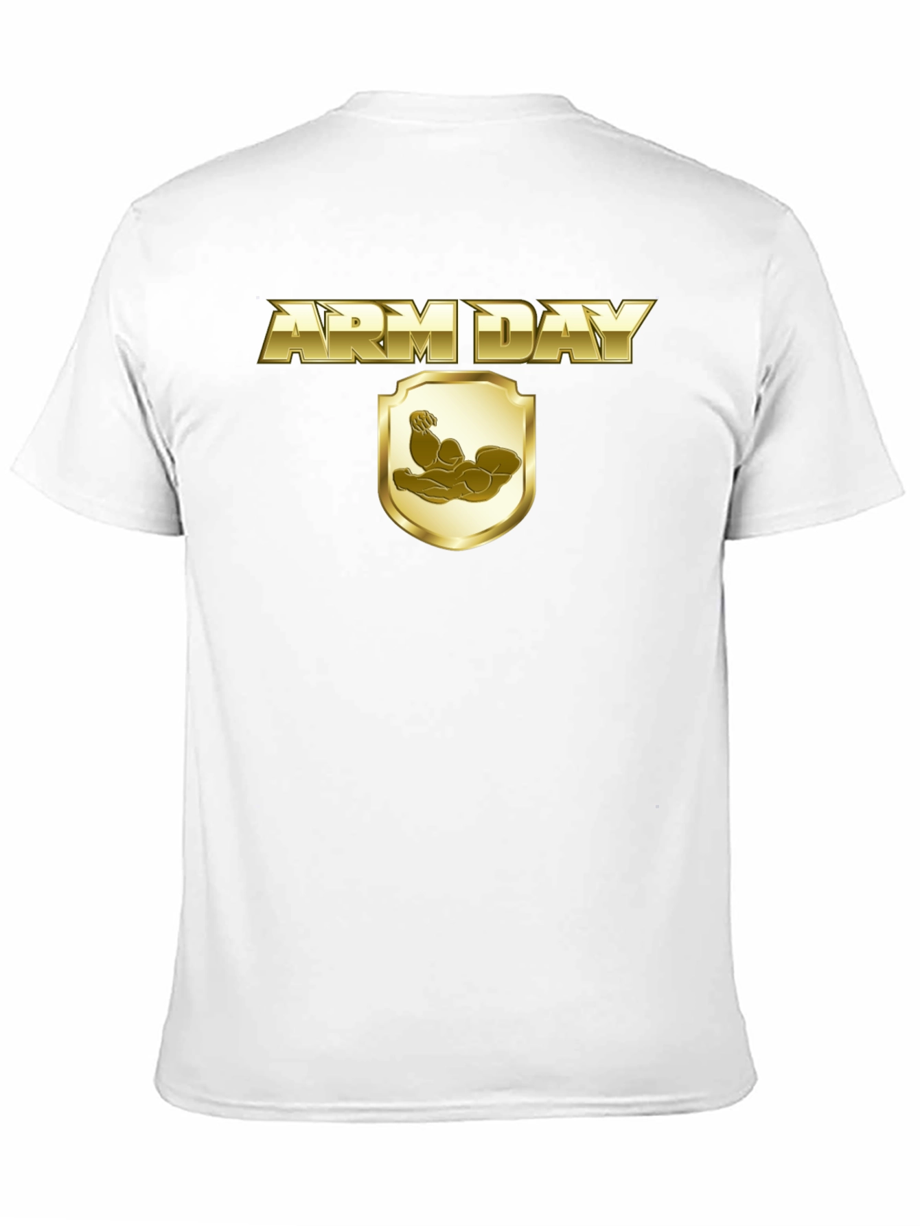 Arm Day T-Shirt - Gold Design