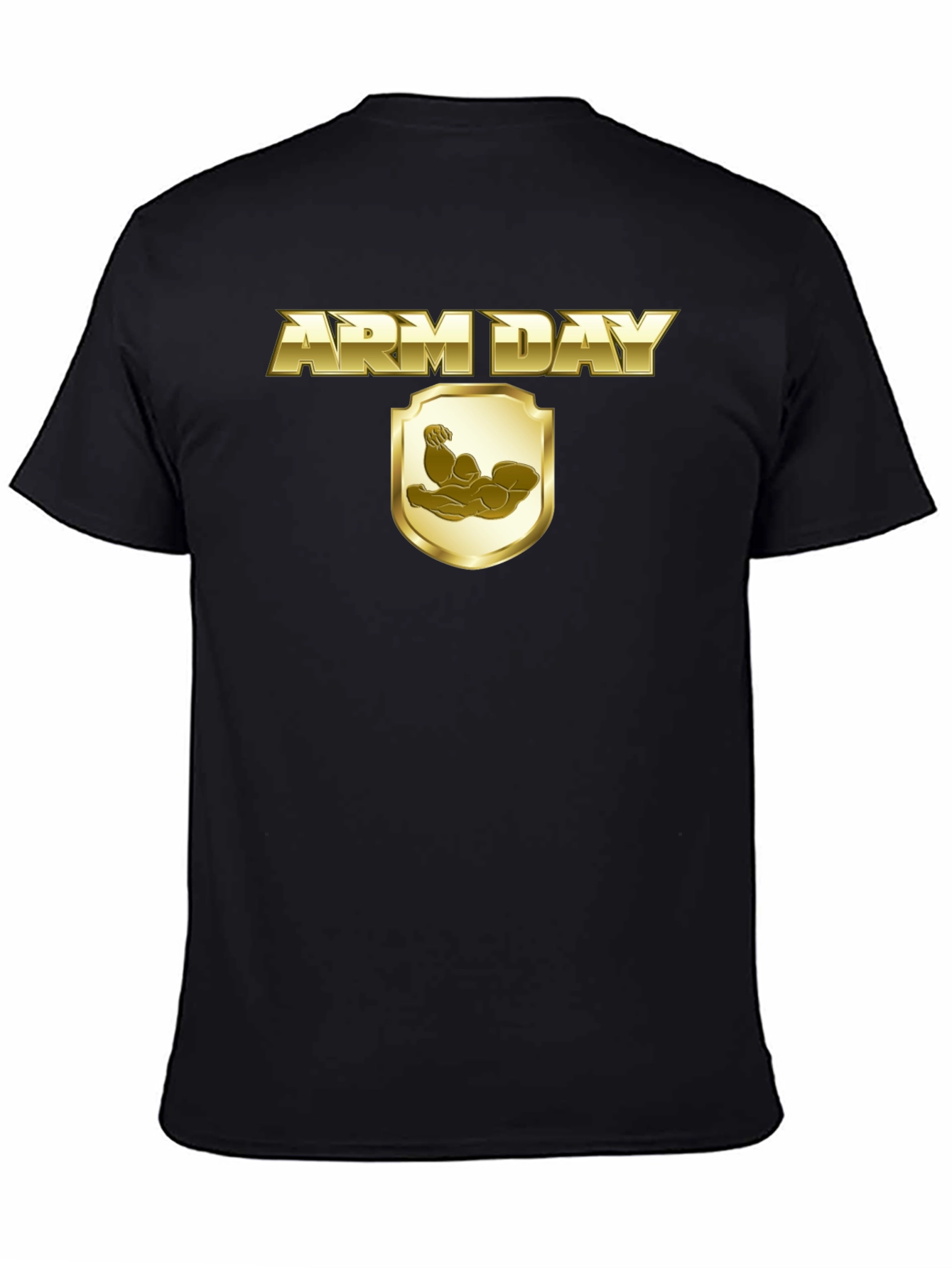 Arm Day T-Shirt - Gold Design