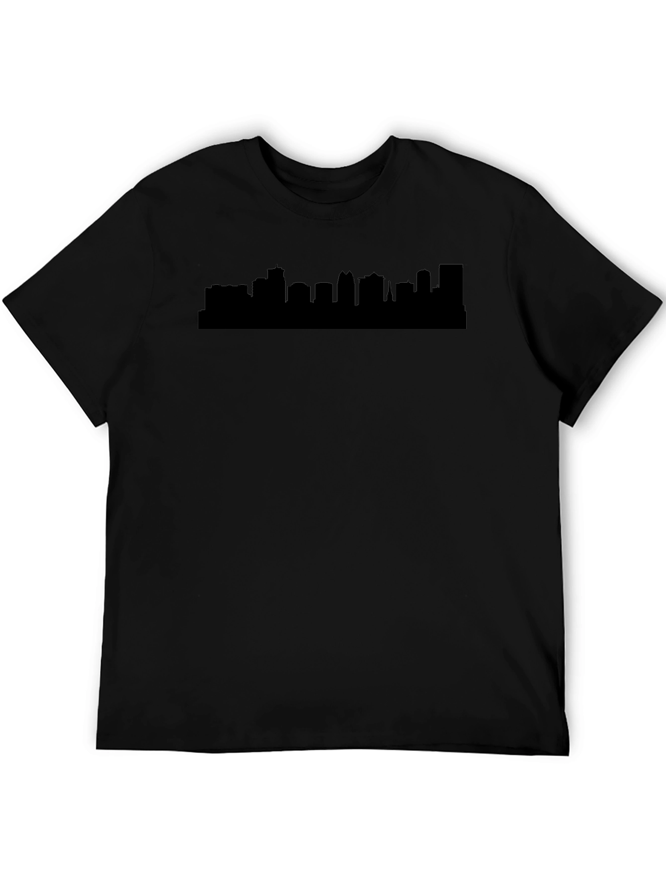 City Skyline Graphic Tee - Black