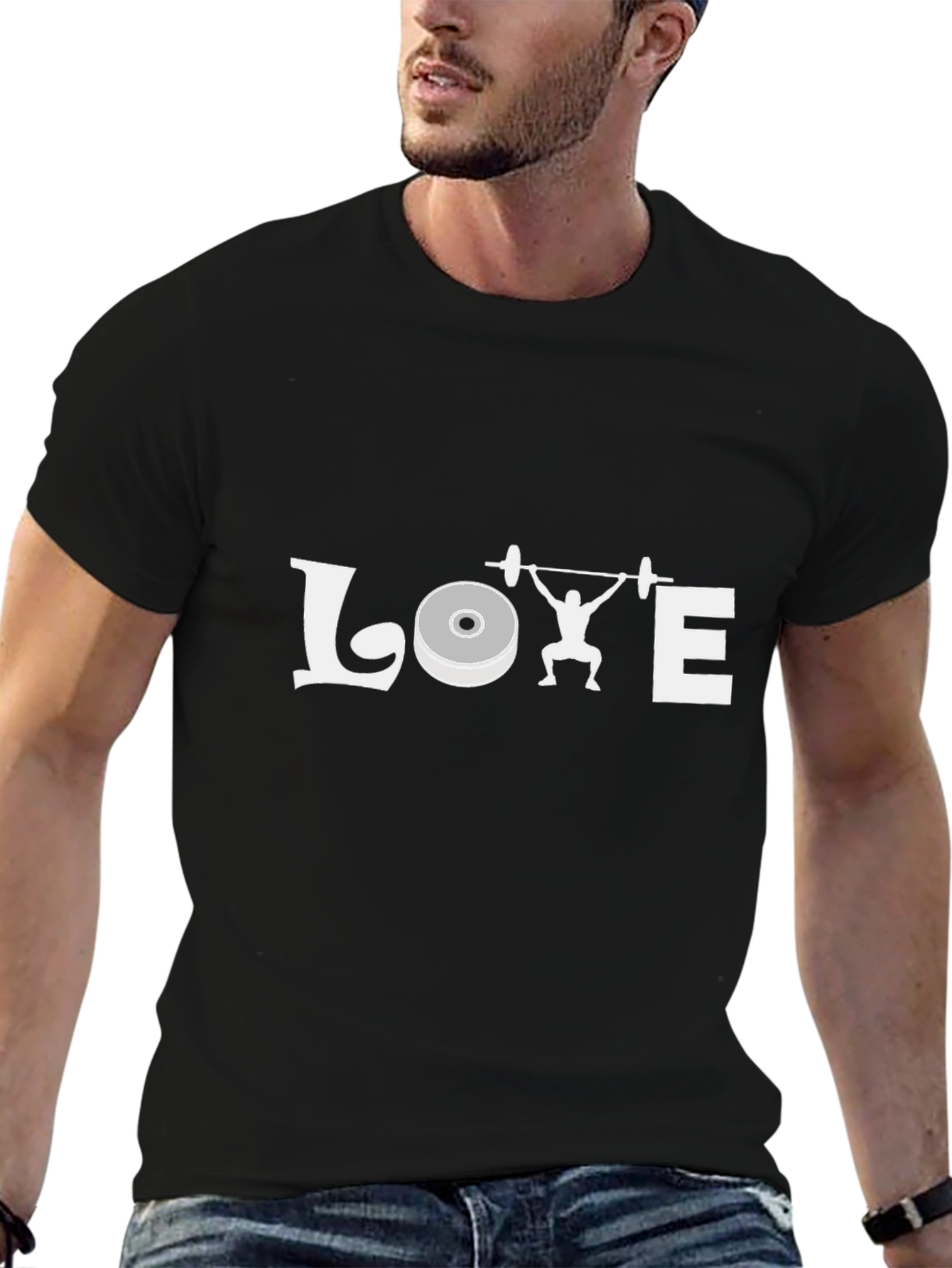 Weightlifting LOVE Graphic Tee - Black