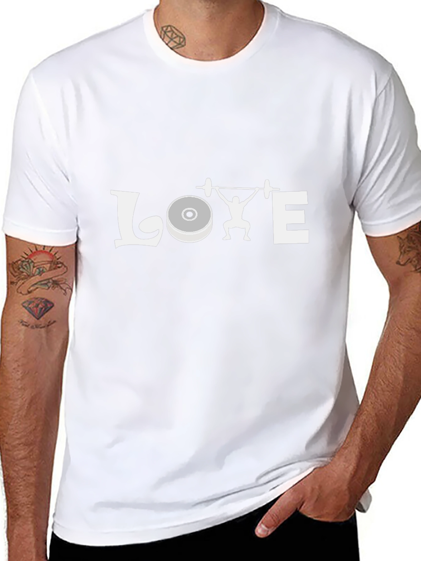 Weightlifting LOVE Graphic Tee - Black