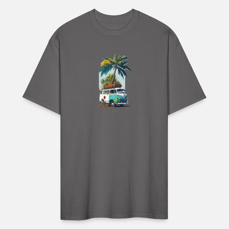 travel car caravan summer coco tree