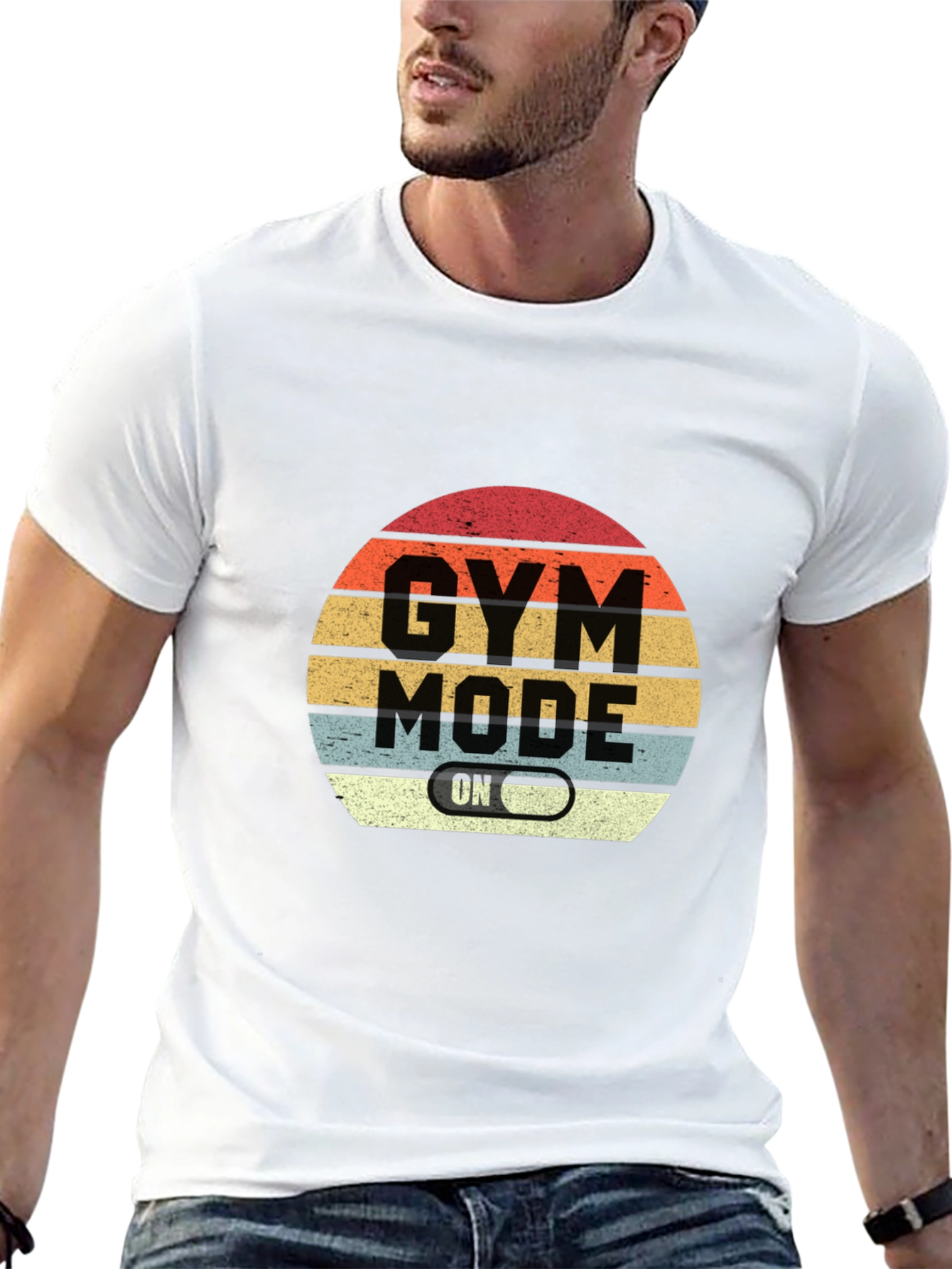 Gym Mode On Black T-Shirt