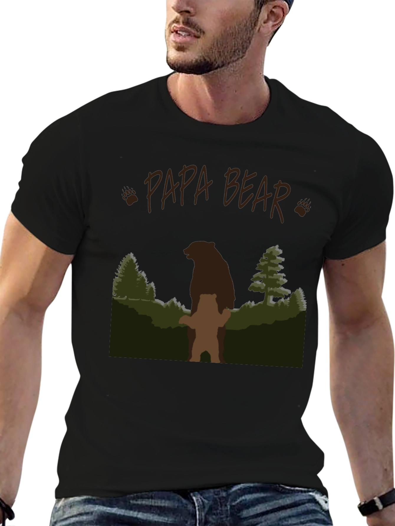 Papa Bear T-Shirt - Fathers Day Gift
